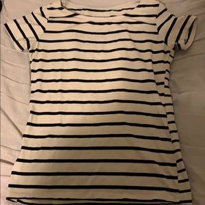 Black and cream striped shirt